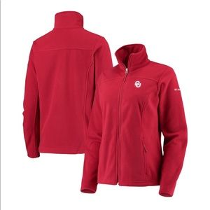 Oklahoma Sooners women’s full zip fleece xs red